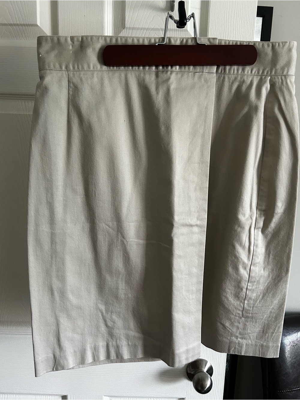 Brooks Brothers Cream wraparound Skirt